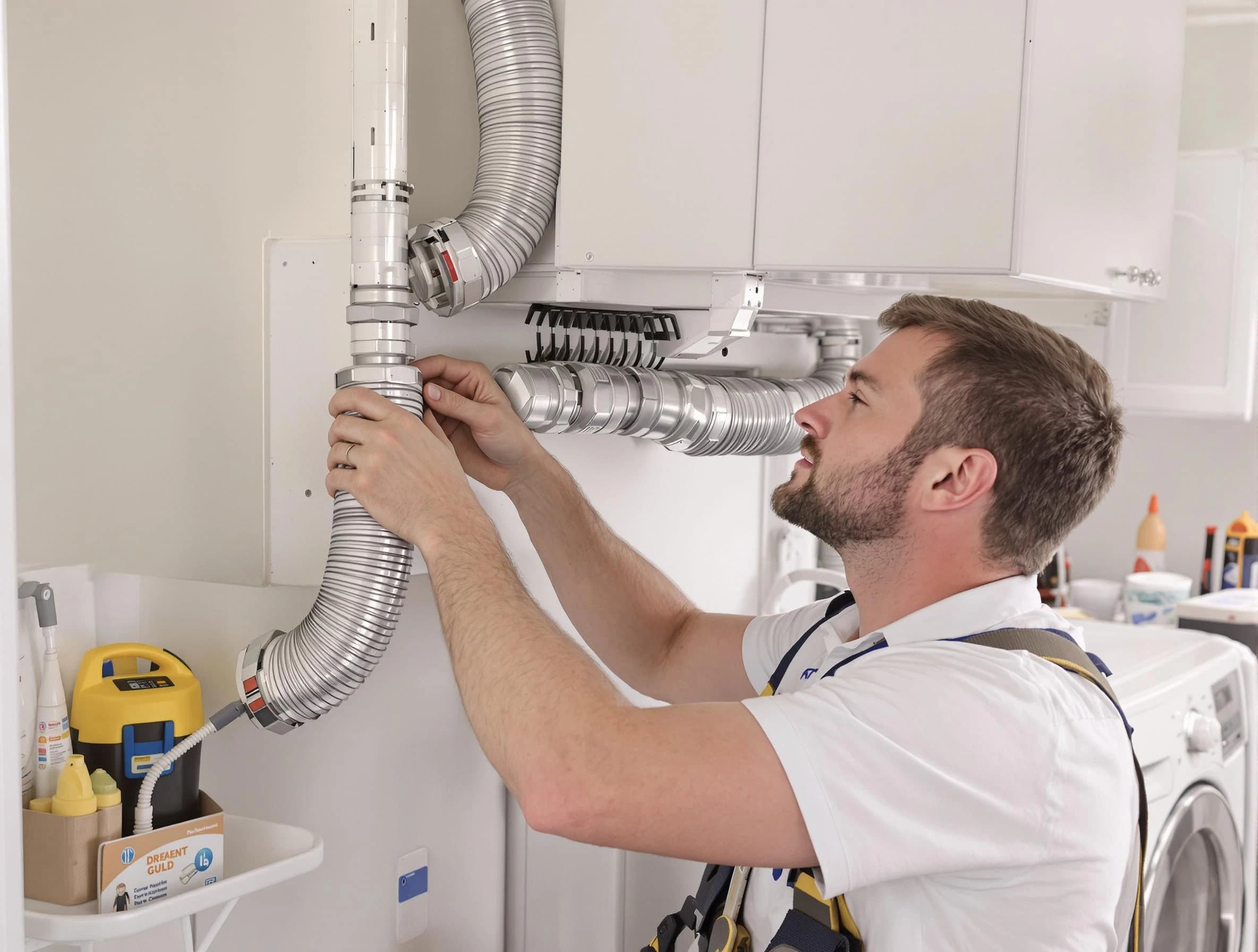 Professional dryer vent repair and installation by Ettrick Dryer Vent Cleaning in Ettrick