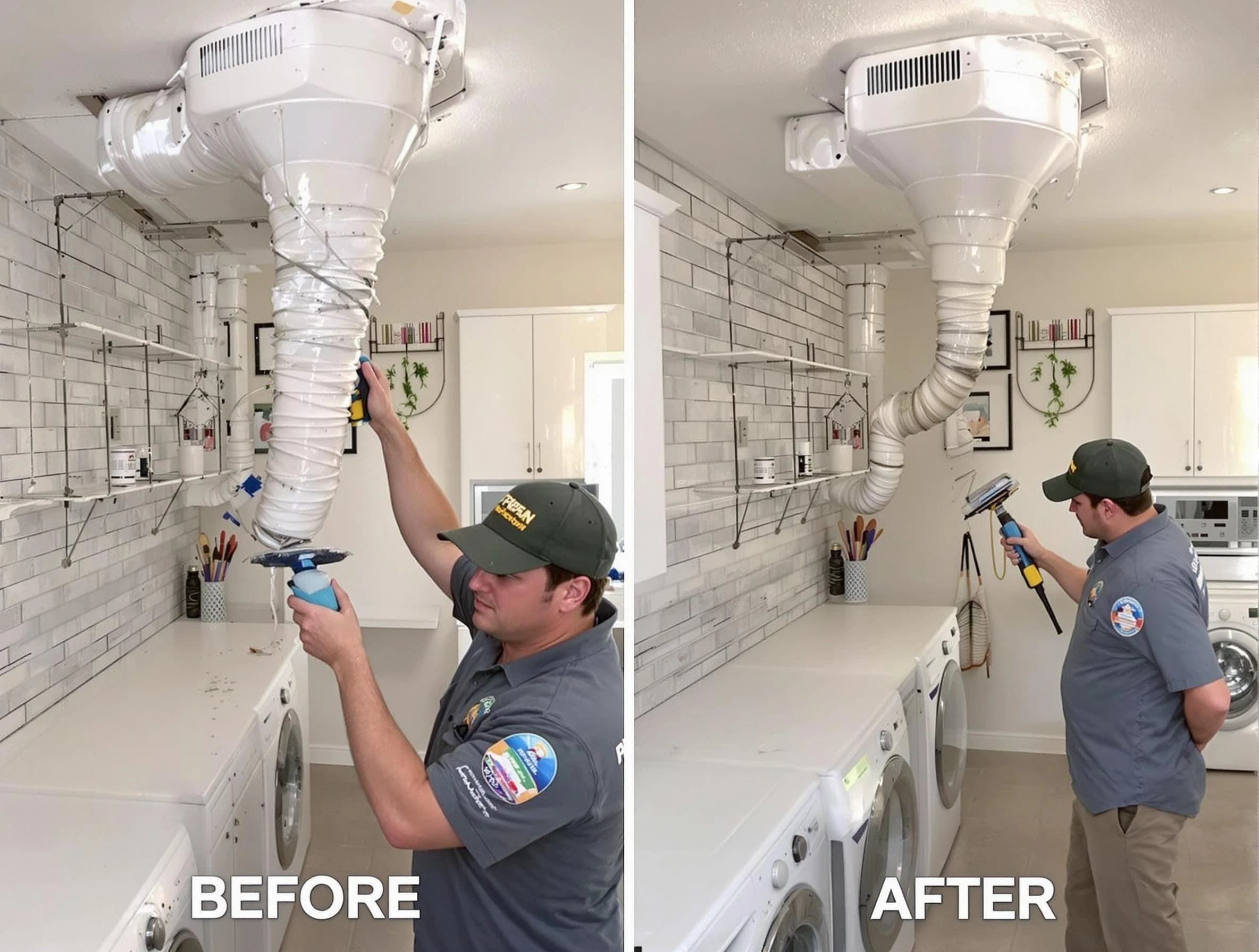 Professional dryer exhaust vent cleaning by Ettrick Dryer Vent Cleaning in Ettrick