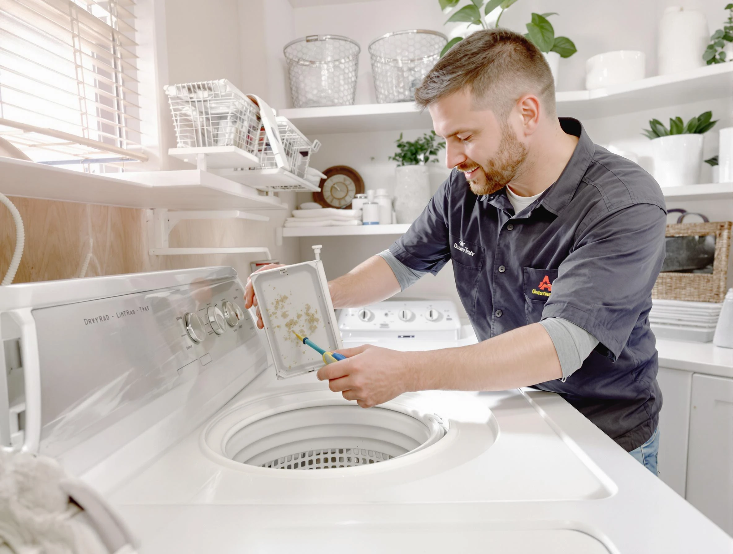 Cleaning Dryer Lint Trap in Chester, VA