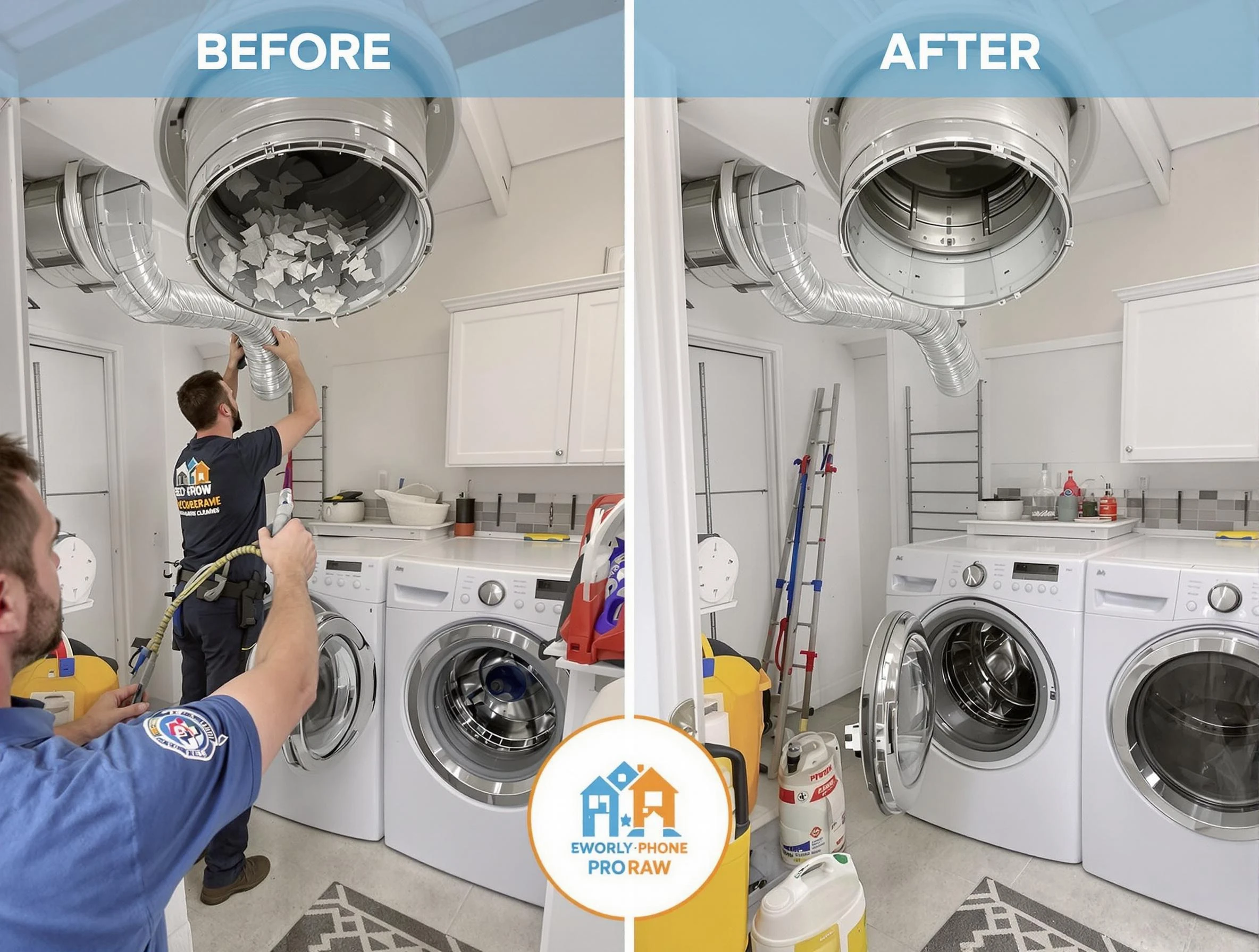 Residential dryer vent cleaning by Ettrick Dryer Vent Cleaning in Ettrick